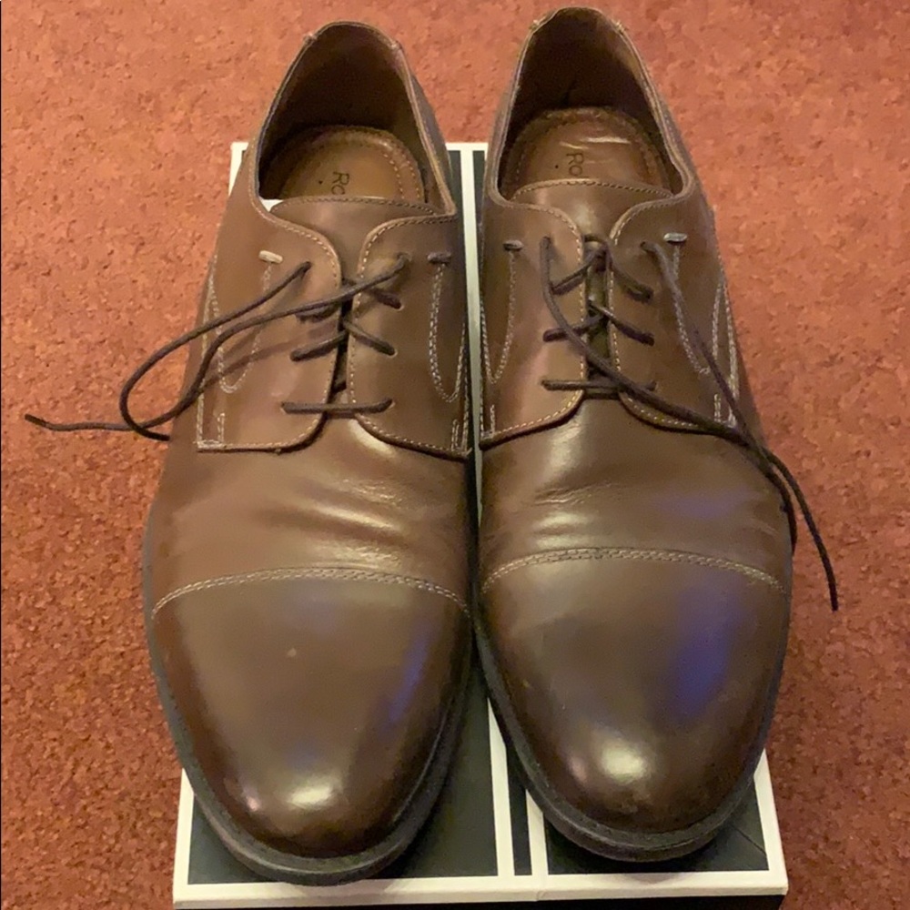 Robert Wayne Tan Dress Shoes In Box